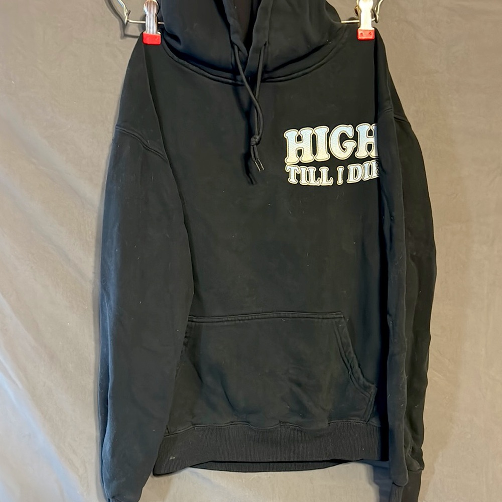 Black Graphic Hoodie